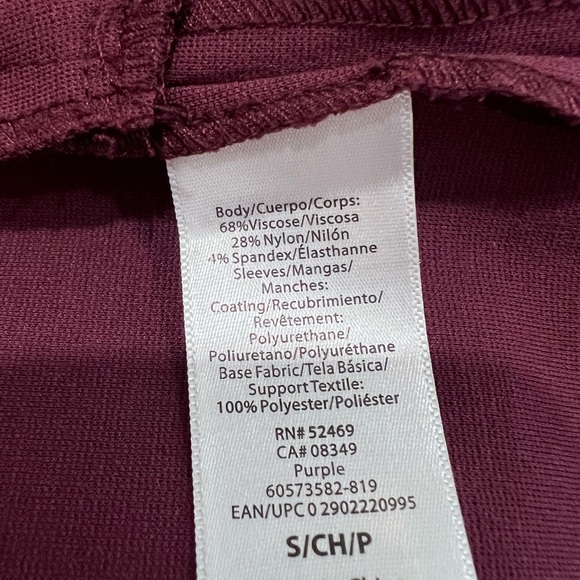 Sofia Jeans by Sofia Vergara Burgundy Drape Front Jacket S Faux LeatherSleeves - Picture 6 of 6